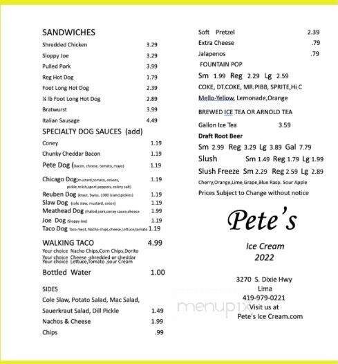 Menu page 2