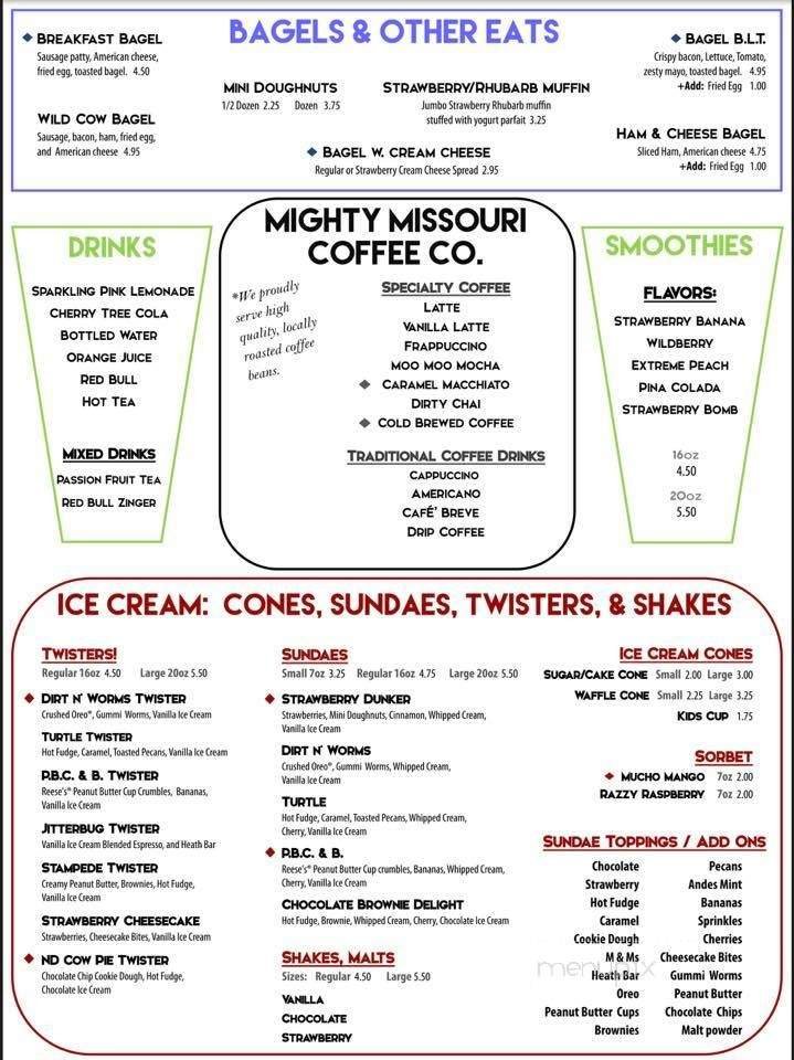 Menu page 1
