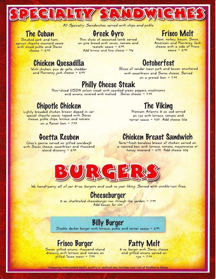 Menu page 2
