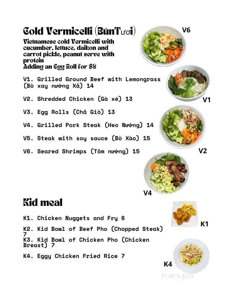 Menu page 1