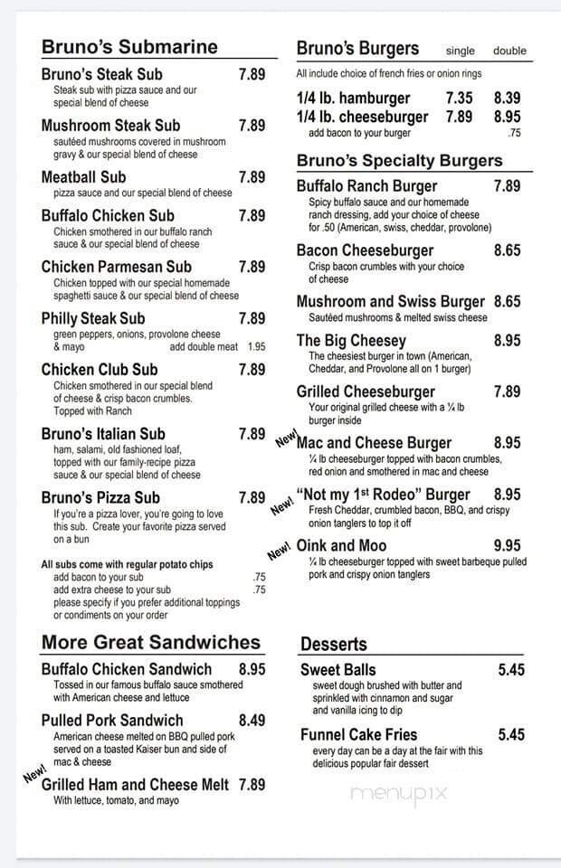 Menu page 2