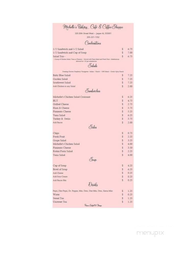 Menu page 2