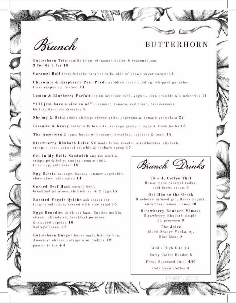 Menu page 1