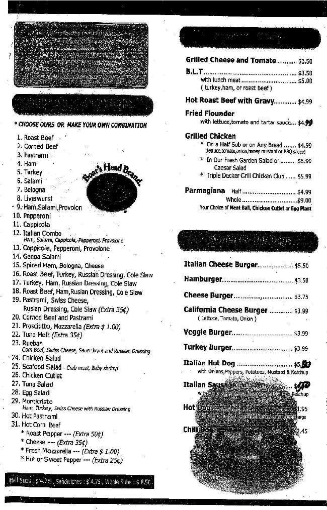 Menu page 2