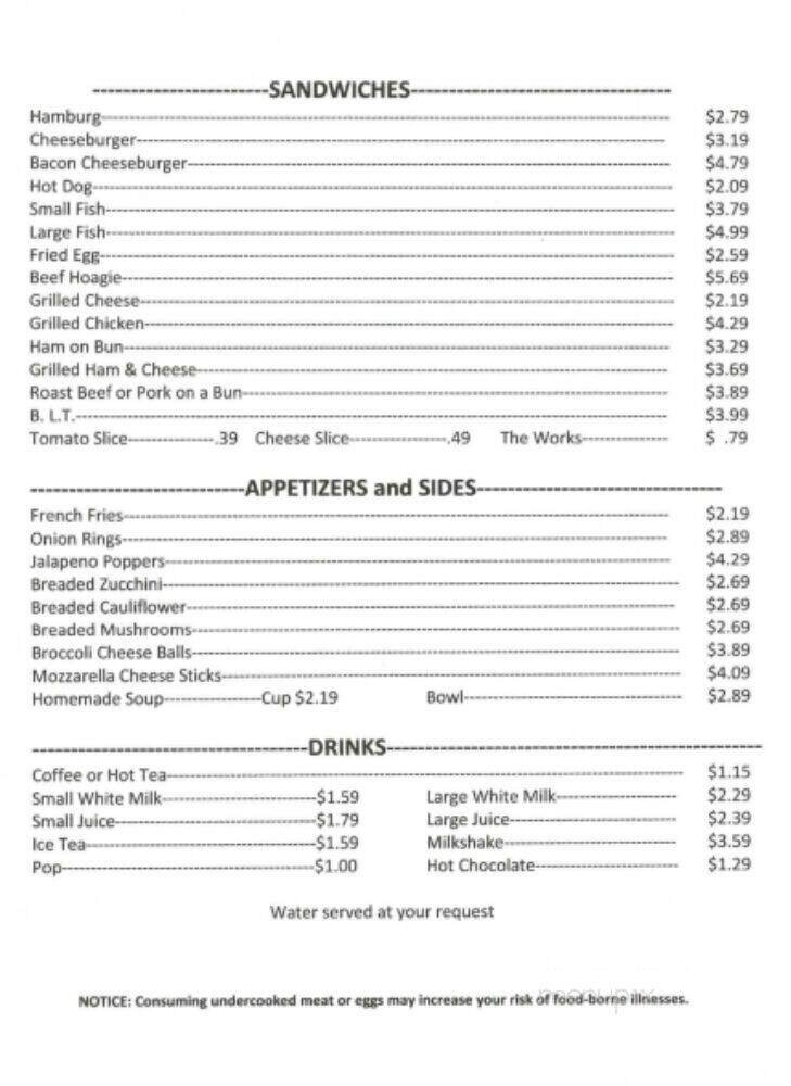 Menu page 2