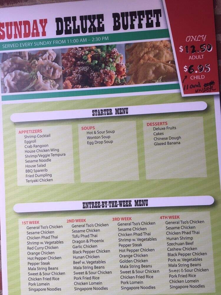 Menu page 1