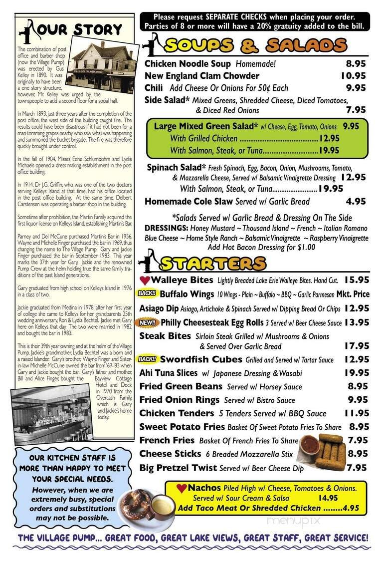 Menu page 1