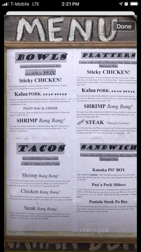 Menu page 2