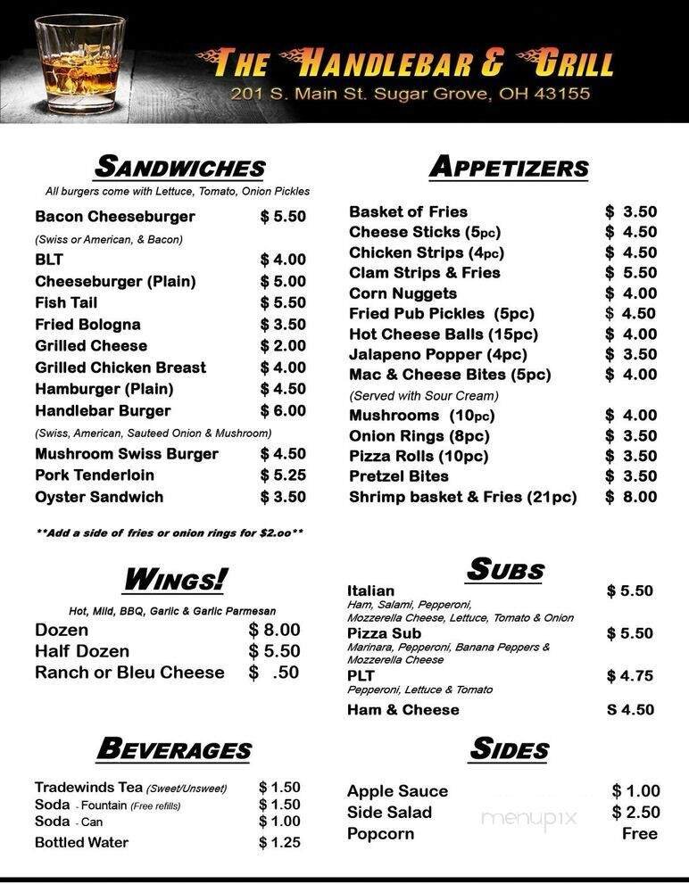 Menu page 1