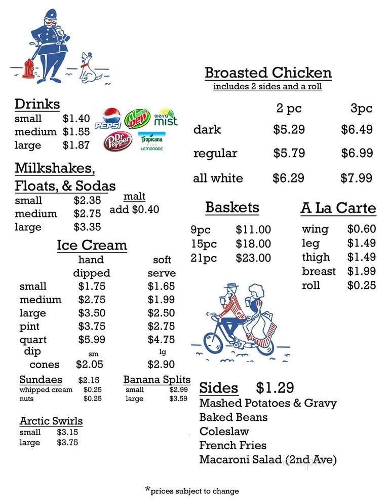 Menu page 2