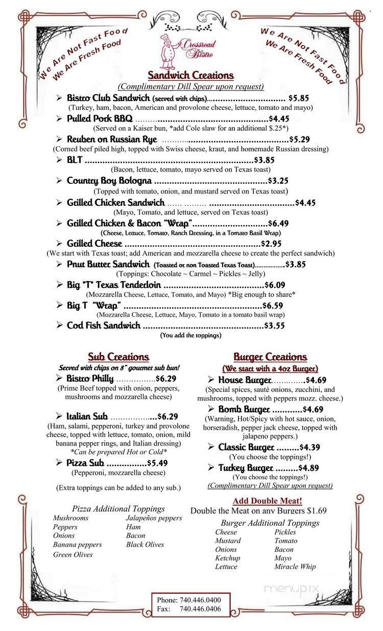 Menu page 2
