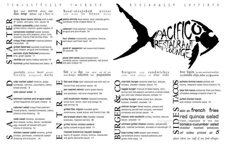 Menu page 1