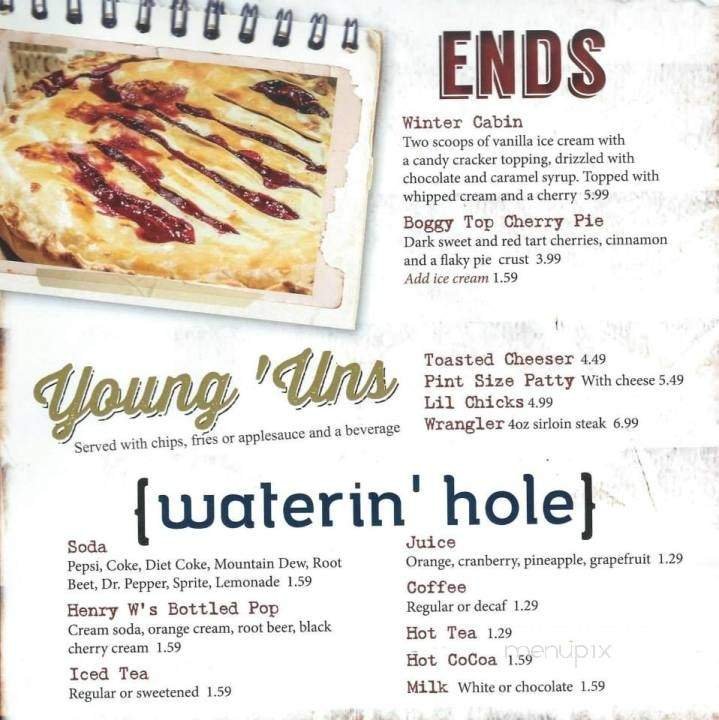 Menu page 1