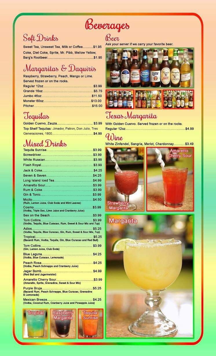 Menu page 1