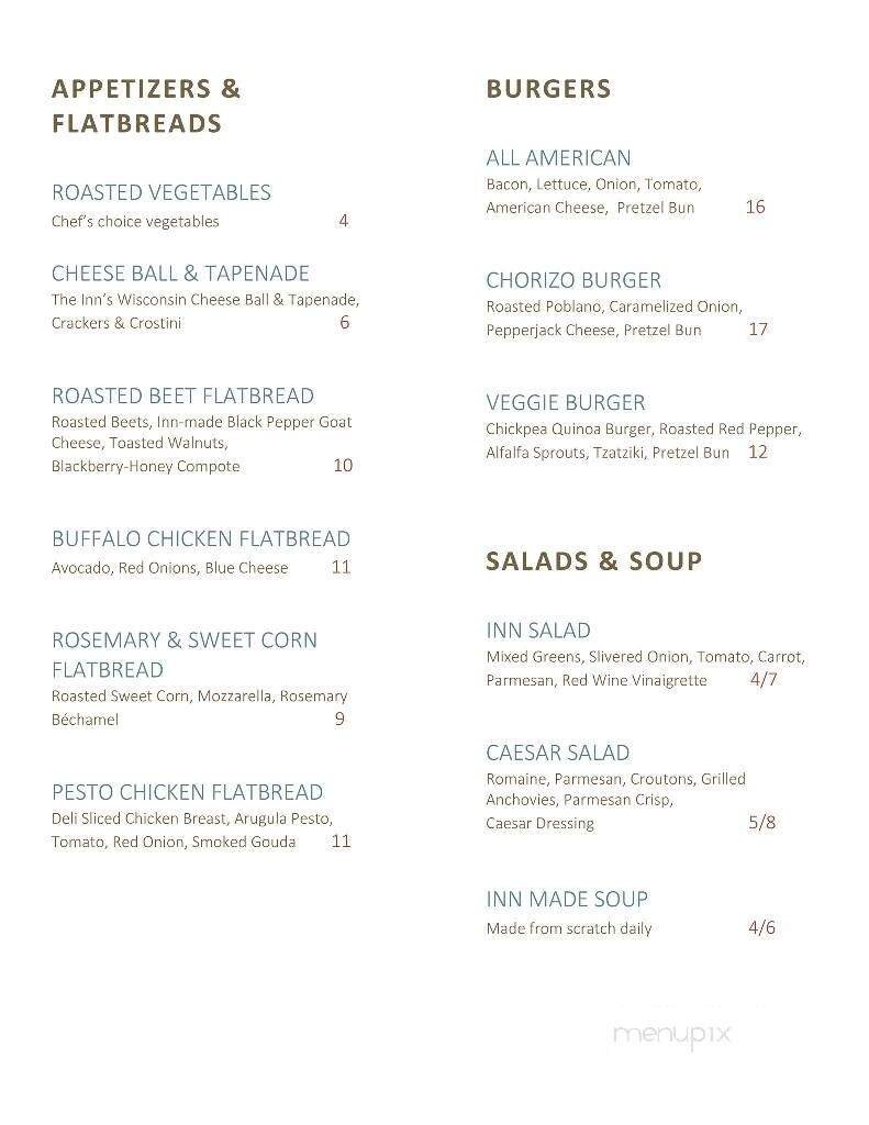 Menu page 1