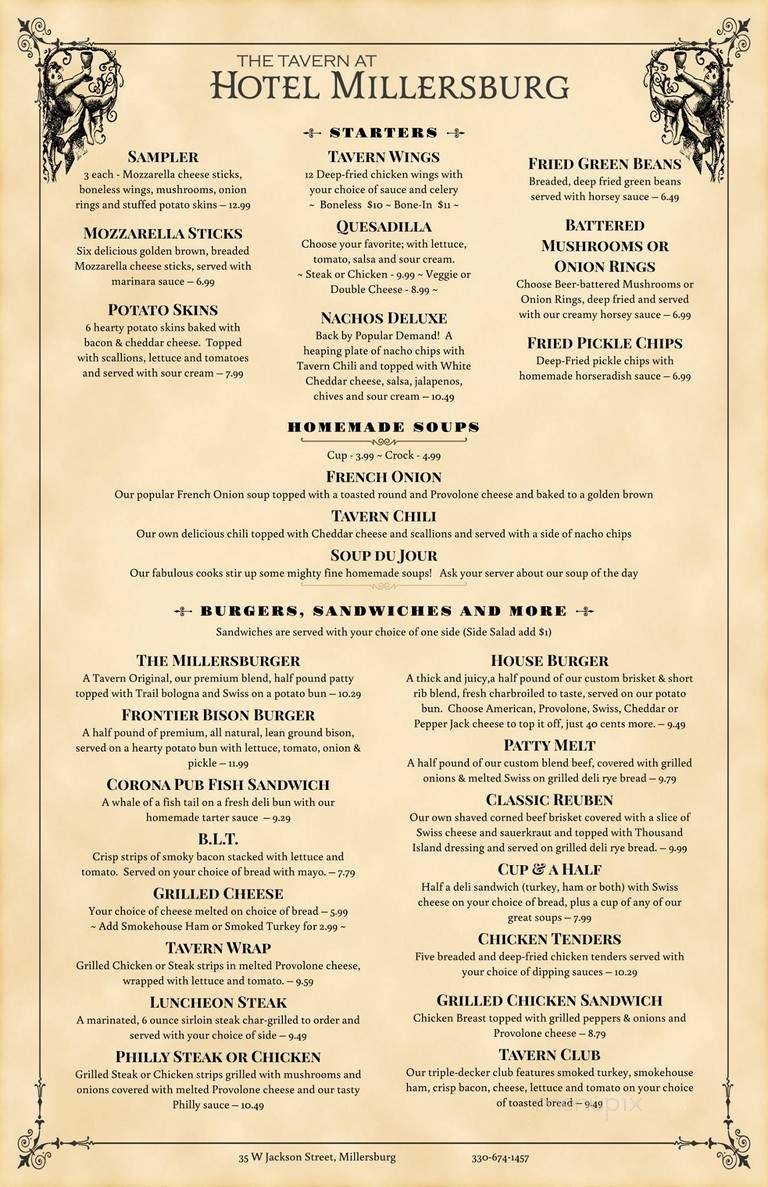 Menu page 1