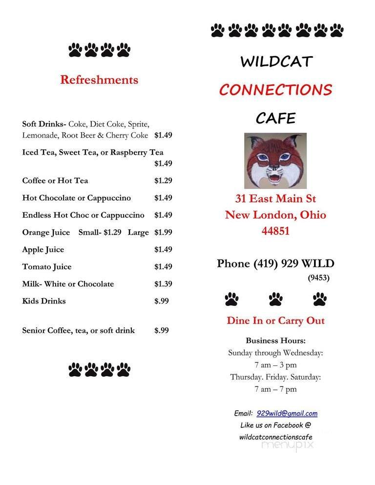 Menu page 1