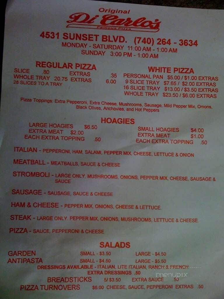 Menu page 1