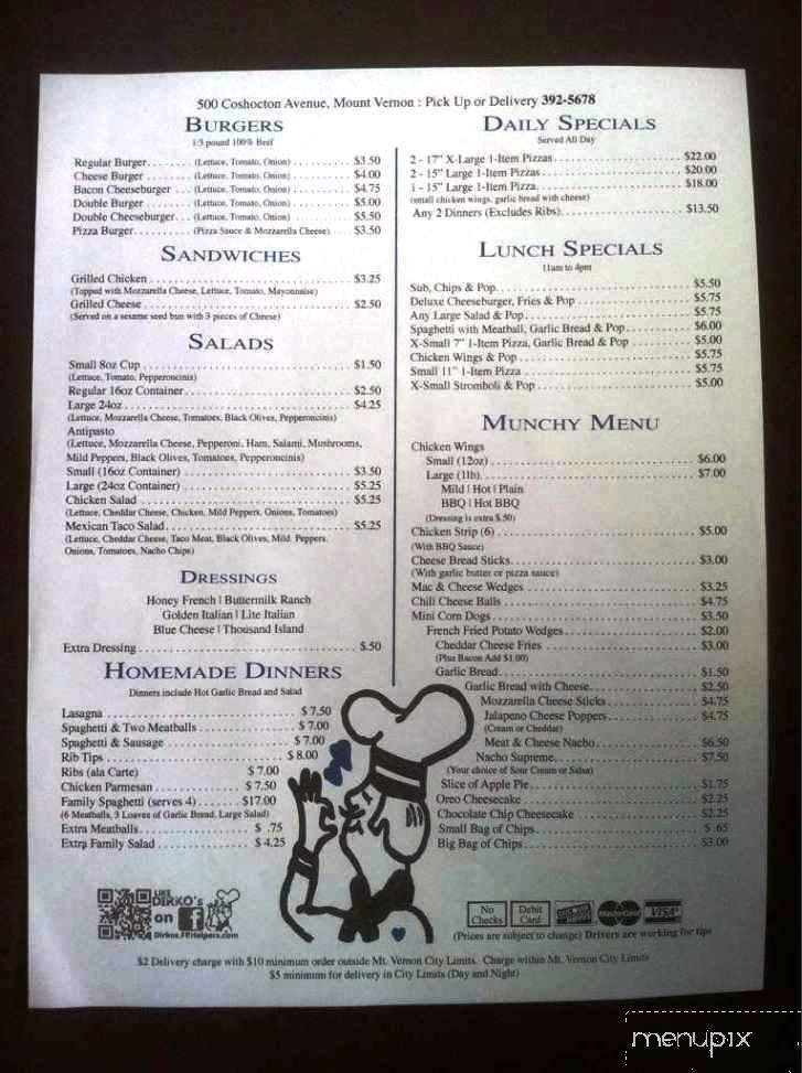 Menu page 2