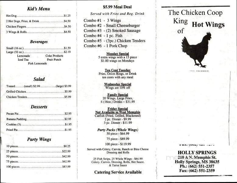 Menu page 1