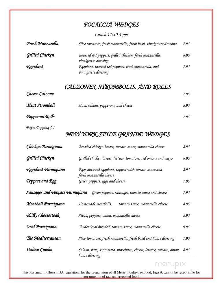Menu page 2