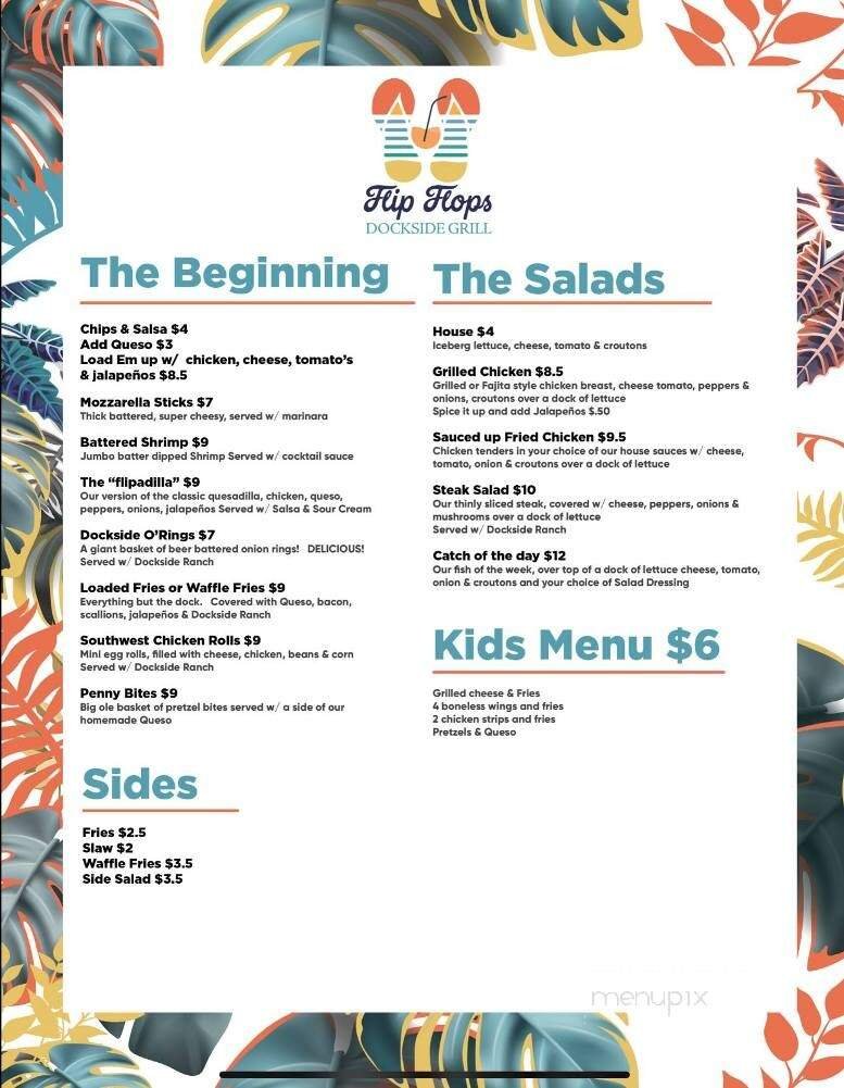 Menu page 1