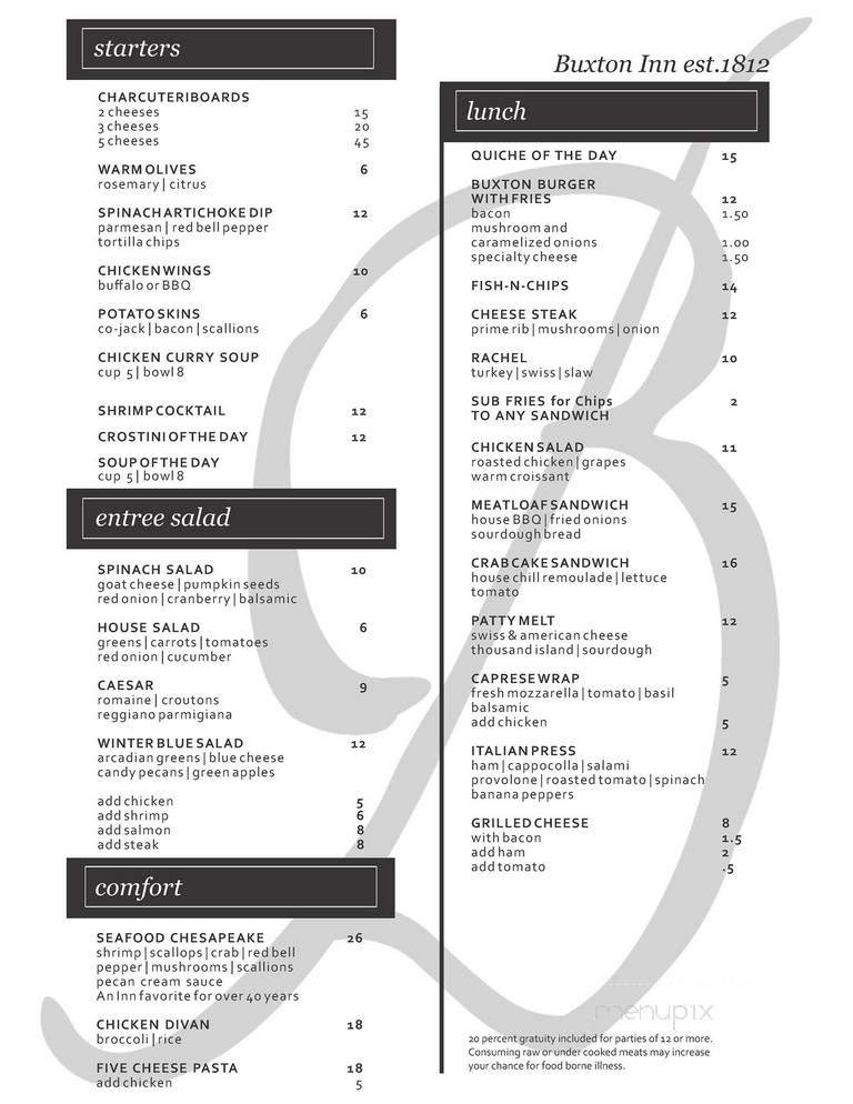 Menu page 2