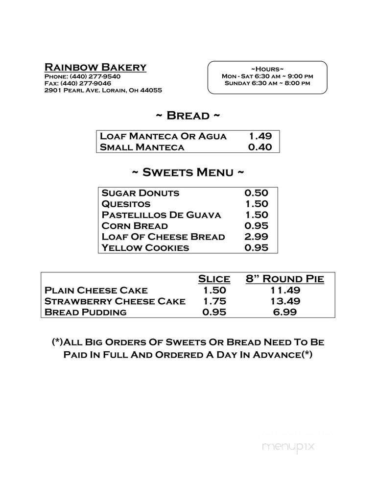 Menu page 2