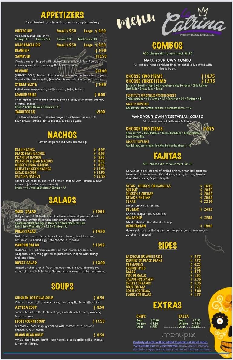 Menu page 1