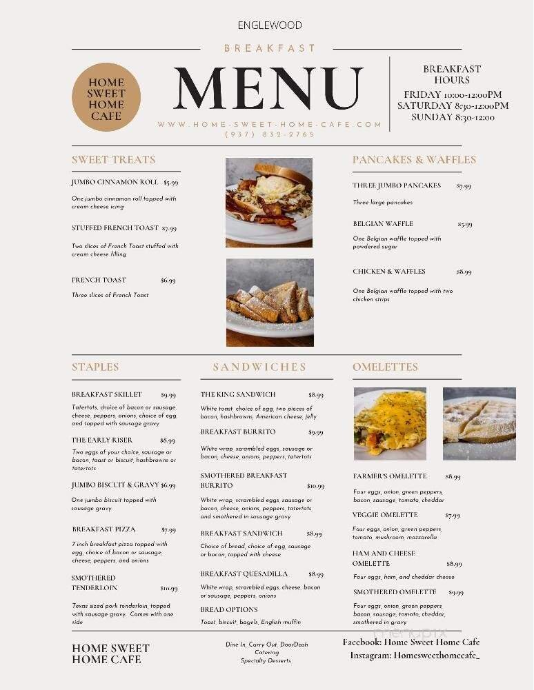 Menu page 1