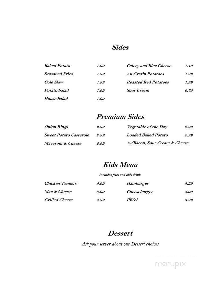 Menu page 1