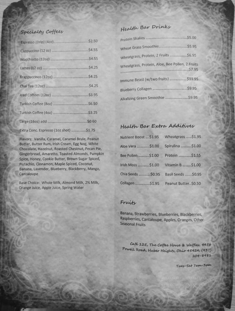 Menu page 2
