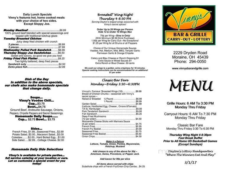 Menu page 2