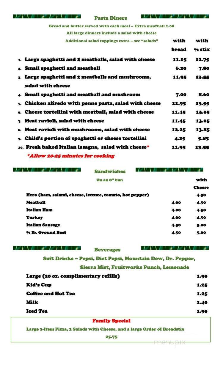 Menu page 2