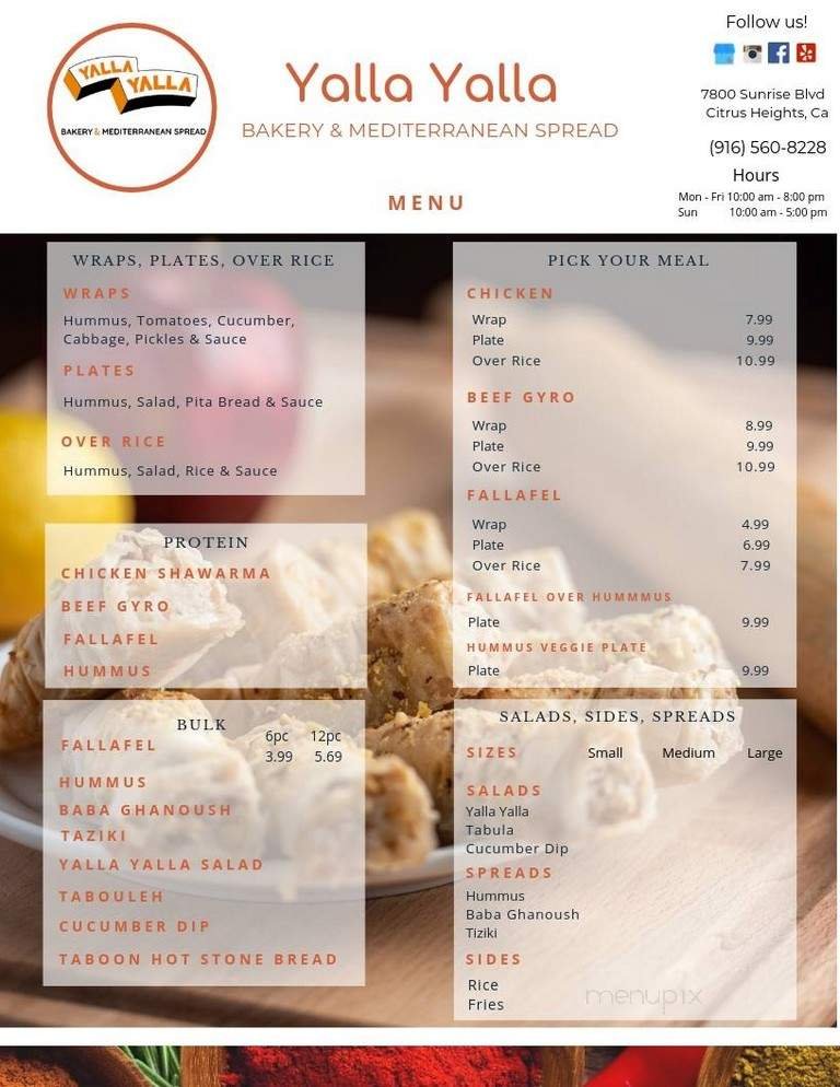 Menu page 1
