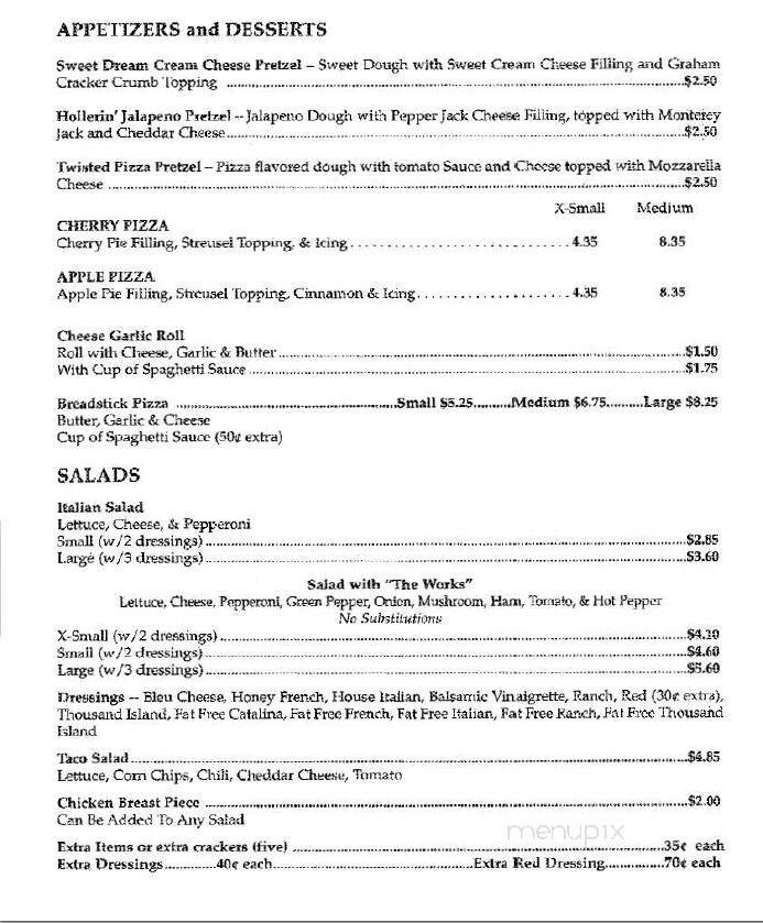 Menu page 2