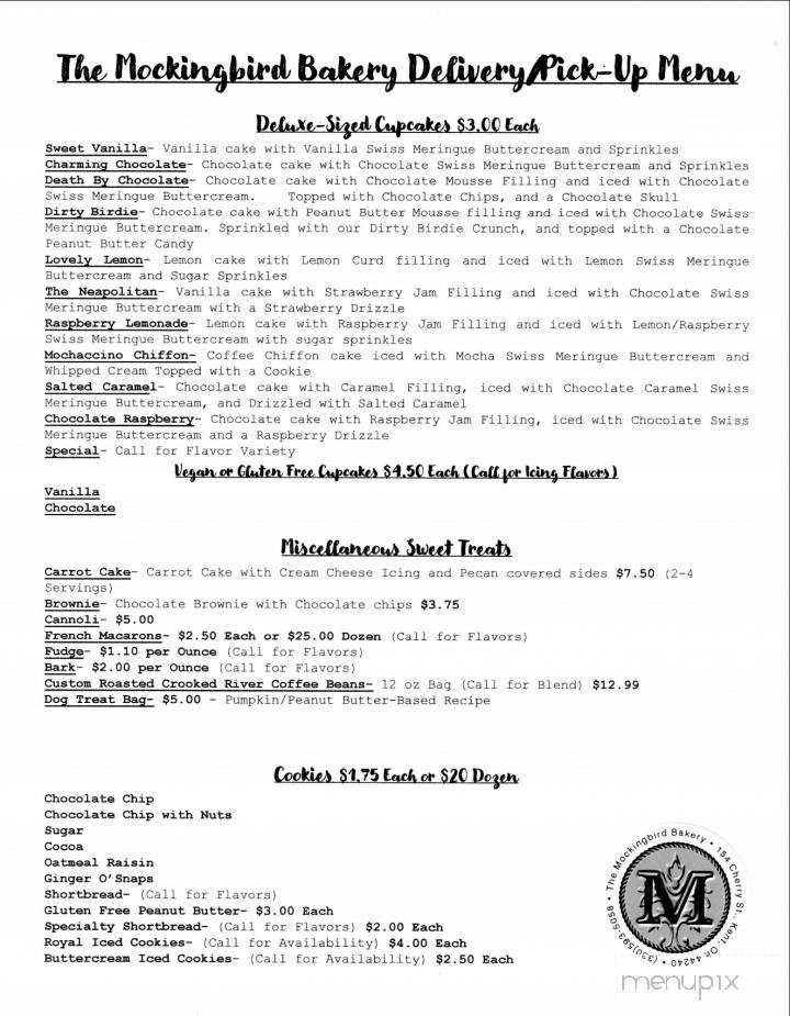 Menu page 1