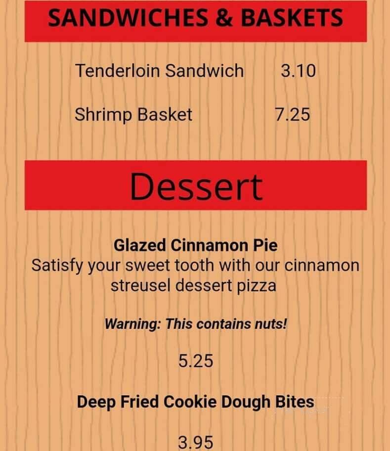 Menu page 1