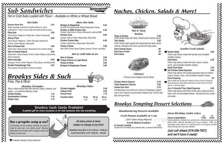 Menu page 2