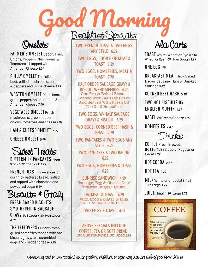 Menu page 1