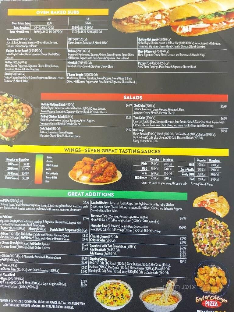 Menu page 2