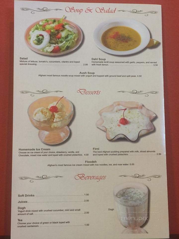 Menu page 3