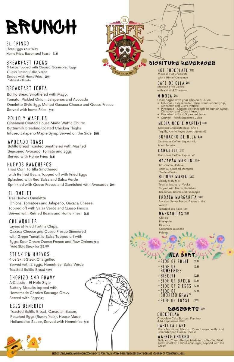 Menu page 1