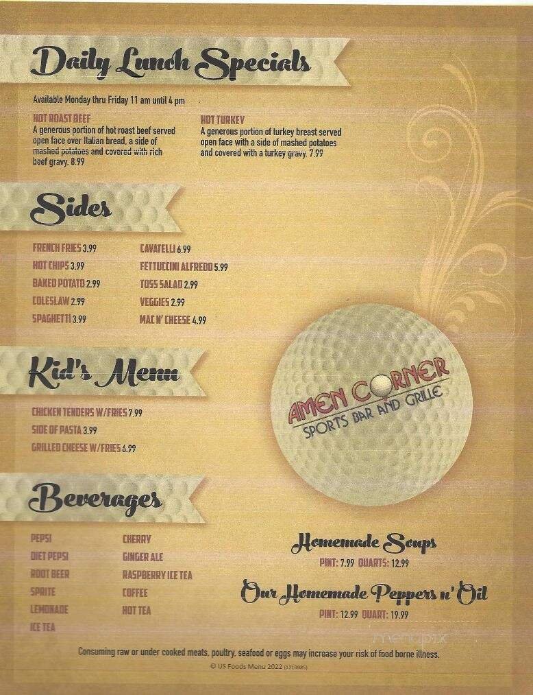 Menu page 1