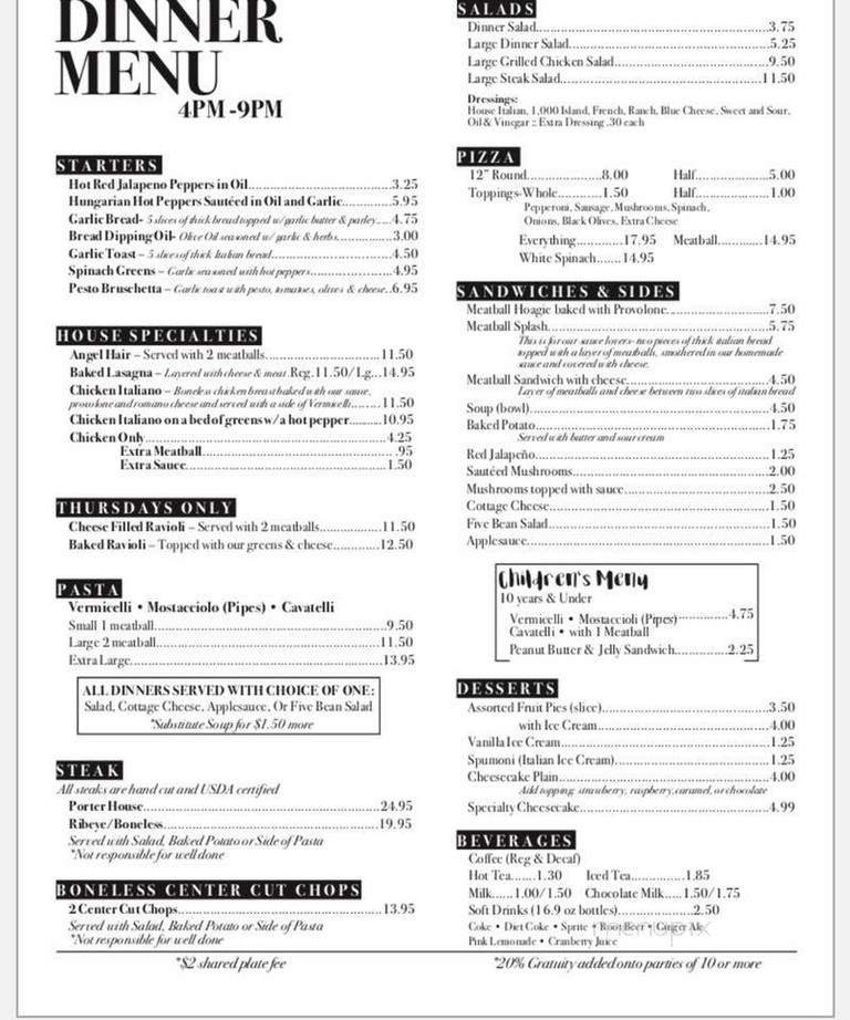 Menu page 2