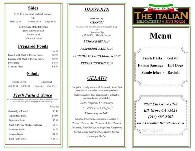 Menu page 2