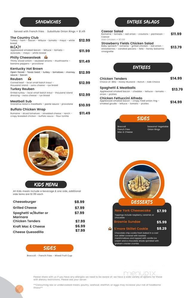 Menu page 1