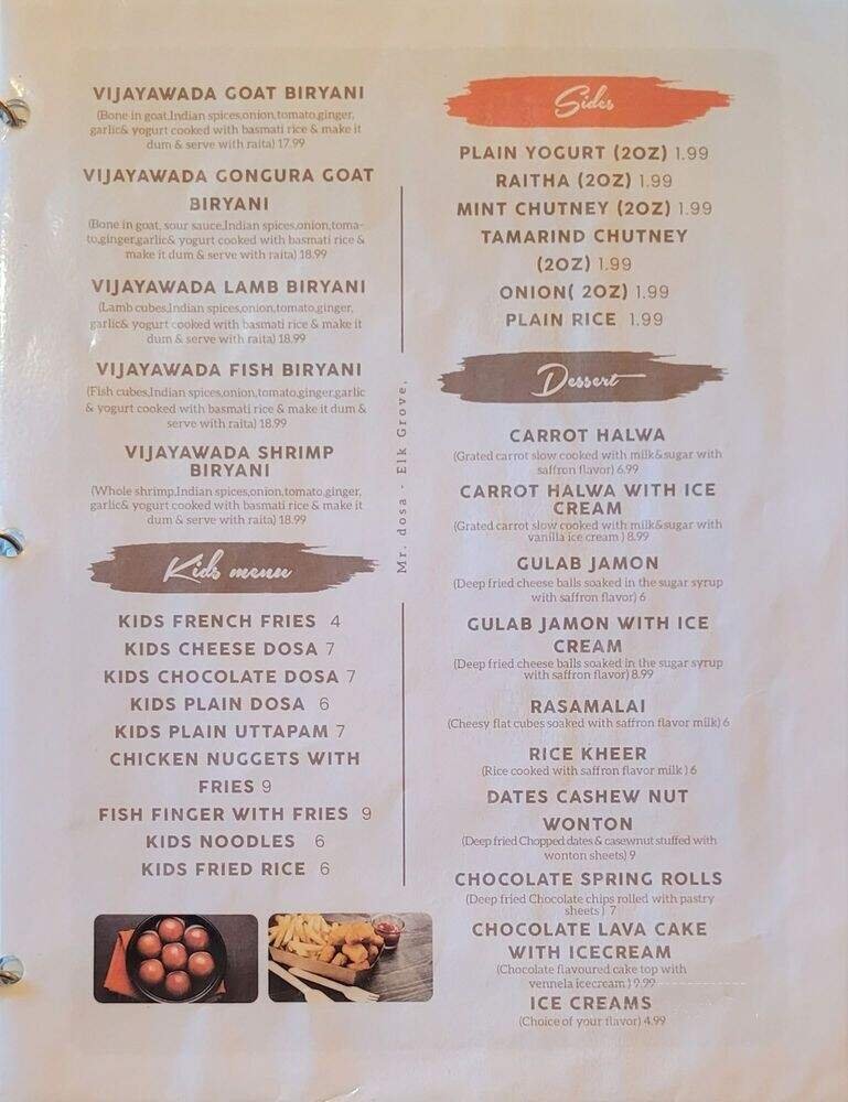Menu page 2