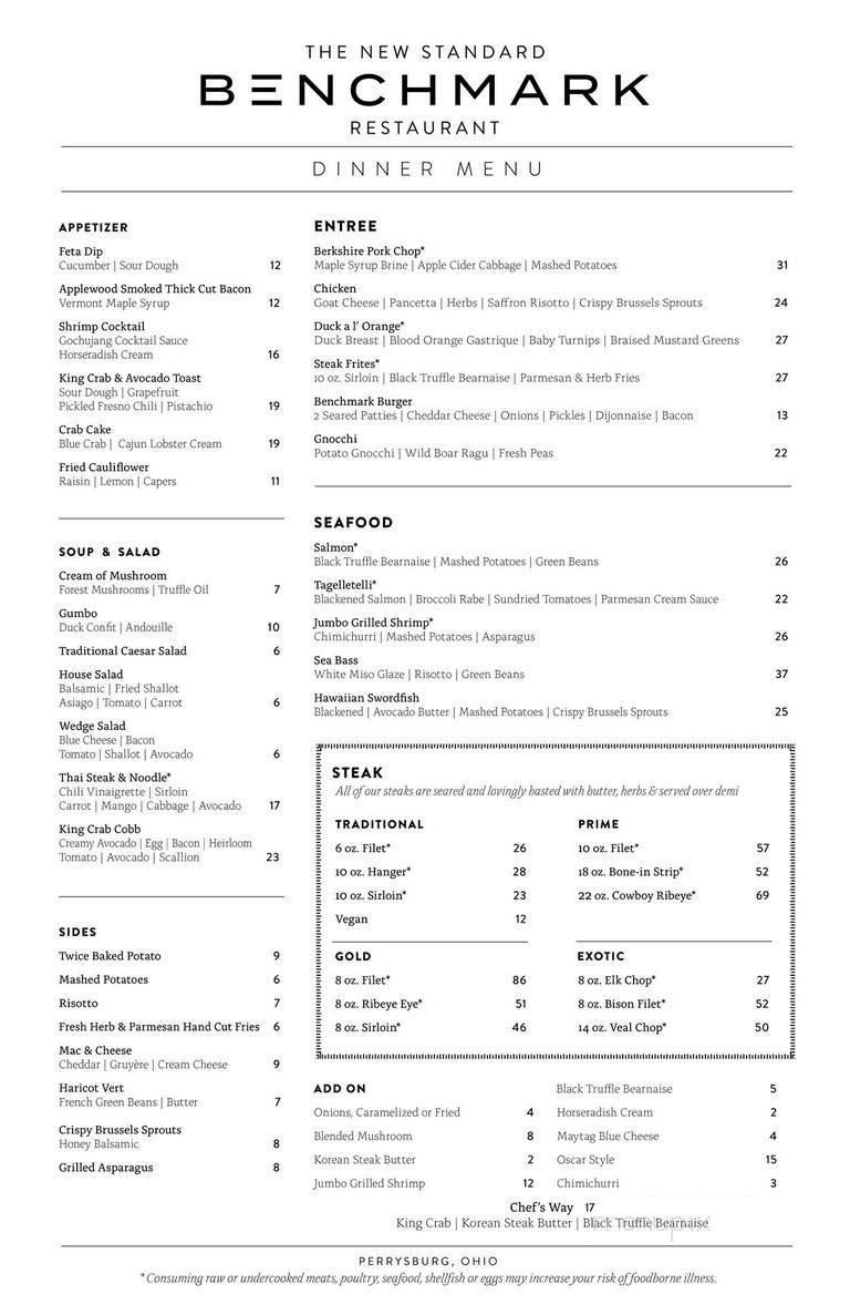 Menu page 1