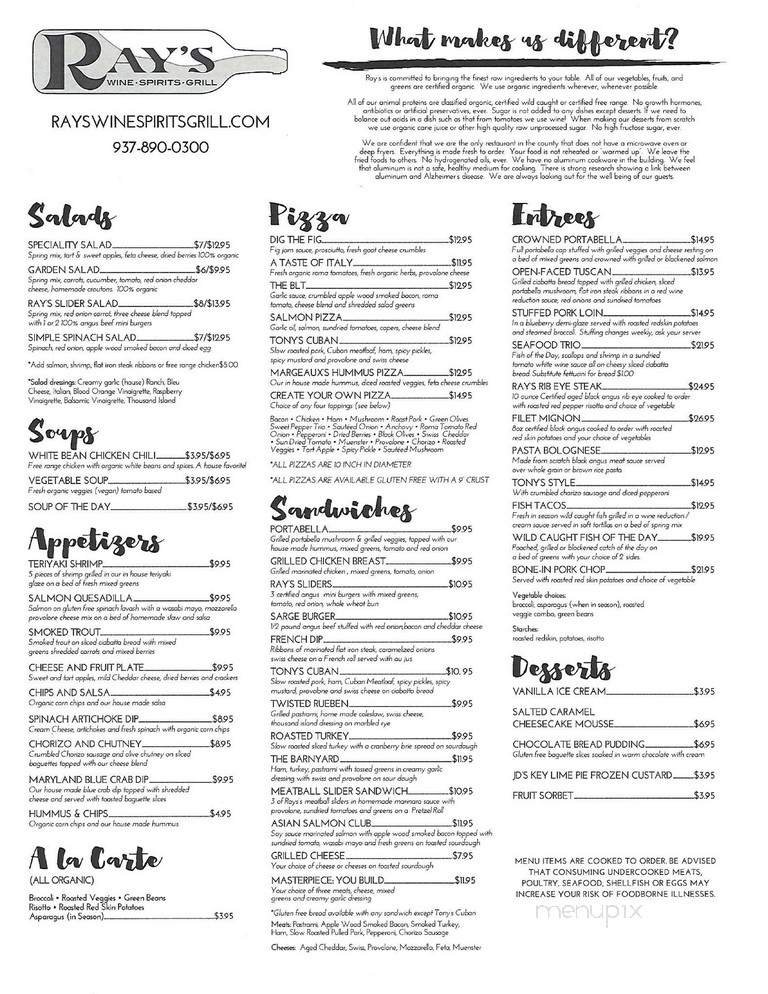 Menu page 1